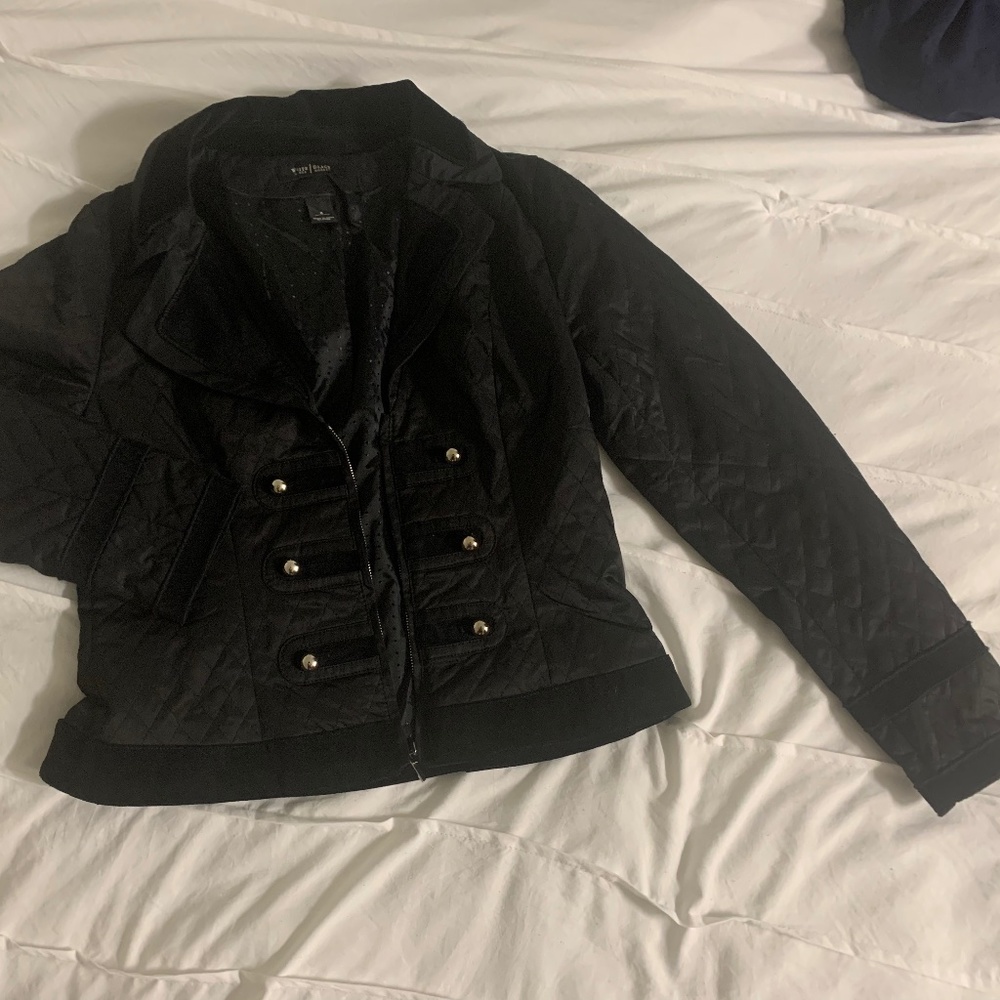 White House Black Market military style jacket .